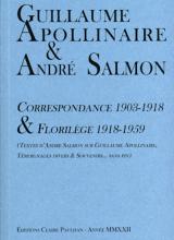 Couverture bleue Correspondance Guillaume Apolinaire et André Salmon