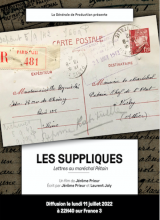 Les Suppliques, visuel avec carte postale et informations pratiques