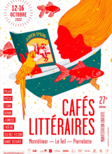 Affiche des Cafés littéraires de Montélimar, octobre 2022