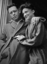 Albert Camus et Maria Casarès, photo noir et blanc