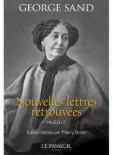 Couverture du livre George Sand, Nouvelles lettres retrouvées, avec portrait de George Sand