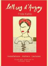 affiche du festival avec dessin représentant Frida Kahlo