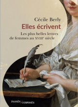 Couverture du livre, tableau d'une femme écrivant avec une plume